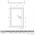 Radaway Doros D Stone brodzik 110x80 kaszmirowy SDRD1180-01-84S