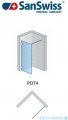 SanSwiss Pur PDT4 kabina Walk-in 30-100cm profil chrom szkło przezroczyste Prawa PDT4DSM11007