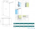 Radaway Euphoria Walk-in VI 110x80 szkło przejrzyste 383173-01-01/383150-01-01