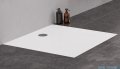 New Trendy Nex brodzik konglomeratowy kwadratowy 80x80x3.5 biały B-0453
