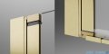 Radaway Nes Brushed Gold KDD B / KDD I kabina 80x90cm lewa szczotkowane złoto przejrzyste 10024080-99-01L/10015090-99-01R