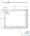 Omnires Stone brodzik prysznicowy prostokątny 90x100x3 cm biały mat STONE90/100BM