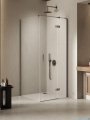 New Trendy Nesta Gunmetal Brushed kabina 90x90x200 cm prawa wspornik równoległy grafit szczotkowany/szkło przejrzyste K-4734
