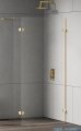New Trendy Eventa Gold Shine kabina walk-in 100x200 cm jednoelementowa z dodatkową ścianką przejrzyste Złoty połysk EXK-4853