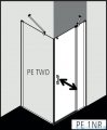 Kermi Pega kabina prysznicowa kwadratowa 1-skrzydłowa 90x90 cm prawa, przejrzysta PE1NR09020VPK/PETWO09020VPK 