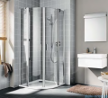 Kermi Cada XS kabina prysznicowa półokrągła 80x80 cm CKP5008020VPK