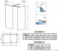 Radaway Modo New Black III kabina Walk-in 110x100x200 szkło przejrzyste 389114-54-01/389104-54-01/389000-54