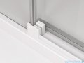 SanSwiss Cadura White Line kabina Walk in 140cm lewa ze ścianką przesuwną profile biały mat CAW2G1400907