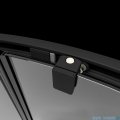 Radaway Premium Pro Black Kdj kabina 100x70cm lewa czarny mat/szkło przejrzyste 1015100-54-01L/1016070-54-01