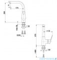 KFA Topaz bateria zlewozmywakowa, kolor chrom 4013-915-00