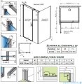 Radaway Nes Black Kds I kabina 120x100cm lewa czarny mat/szkło przejrzyste 10023120-54-01L/10043100-54-01