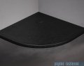 New Trendy Mild Stone Brodzik akrylowy półokrągły 90x90x4,5 cm czarny B-0580