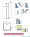 Radaway Fuenta New KDJ-B drzwi 80cm prawe przejrzyste 384081-01-01RRadaway Fuenta New KDJ-B drzwi 80cm prawe przejrzyste 384081-01-01R