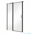 Besco Exo-C Black drzwi prysznicowe 100x190 przejrzyste ECB-100-190C