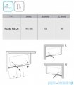 Ravak 10º parawan nawannowy 100x150cm lewy aluminium transparent 7QLA0C03Z1