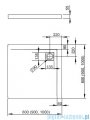 Radaway Eos KDS kabina prysznicowa 100x100 prawa szkło przejrzyste + brodzik Argos C + syfon 37552-01-01NR