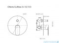 Oltens Gulfoss bateria prysznicowa podtynkowa chrom 34102100