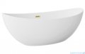 The North Bath Frigg wanna wolnostojąca z korkiem i przelewem ZŁOTYM 180x87cm  6807B-1801OEMGL