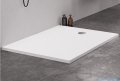 New Trendy Nex brodzik konglomeratowy prostokątny 120x80x3,5 cm biały B-0461