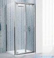 Novellini Drzwi prysznicowe składane LUNES B 102 cm szkło przejrzyste profil chrom LUNESB102-1K