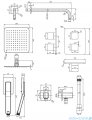 Omnires Slide zestaw podtynkowy prysznicowy termostatyczny grafit SYSSL11GR