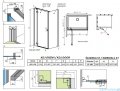 Radaway Essenza Kdj Gold kabina 100x120cm lewa szkło przejrzyste 1385040-09-01L/1384054-01-01