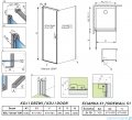 Radaway Nes Kdj I Gold kabina 100x70cm lewa złoty połysk 10022100-09-01L/10039070-01-01