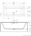 Riho Rethink Cubic Plug&Play Back2Wall 160x70cm wanna prostokątna przyścienna B104024005
