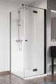 Radaway Nes 8 Black KDJ B kabina 100x90 prawa czarny mat/szkło przejrzyste 10075100-54-01R/10089090-01-01