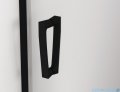 SanSwiss Cadura Black Line drzwi wahadłowe 90cm jednoczęściowe lewe z profilem przyściennym czarny mat CA1CG0900607