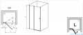 Ravak Chrome Drzwi prysznicowe CSD2-100 białe+transparent 0QVAC100Z1