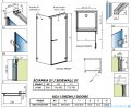 Radaway Arta Kdj I kabina 90x80cm prawa szkło przejrzyste 1386082-03-01R+386020-03-01