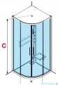 Novellini Glax 2 2.0 kabina z hydromasażem 100x100 corda G22R100M1-1TU