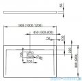 Radaway Eos II KDD kabina prysznicowa 100x80 szkło przejrzyste + brodzik Argos D + syfon 3799462-01L/3799460-01R/4AD810-01