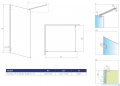 Radaway Essenza Pro White 70x200 kabina Walk-in 10103070-04-01