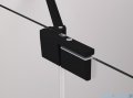 SanSwiss Cadura Black Line drzwi wahadłowe 140cm jednoczęściowe prawe z polem stałym czarny mat CA13D1400607
