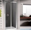 Novellini Drzwi prysznicowe harmonijkowe LUNES S 96 cm szkło przejrzyste profil biały LUNESS96-1D