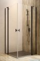 Radaway Nes Black KDD II kabina 80x100 czarny mat/szkło przejrzyste 10031080-54-01L/10031100-54-01R