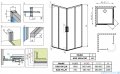 Radaway Idea White Kdd kabina 100x70cm szkło przejrzyste 387062-04-01L/387065-04-01R