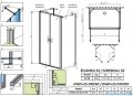 Radaway Nes Black DWD+2S kabina 80x90x80cm czarny mat/szkło przejrzyste 10040080-54-01/10035090-54-01/10040080-54-01