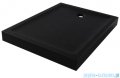 New Trendy Mild Stone Brodzik akrylowy prostokątny 80x90x11,5 cm czarny B-0569