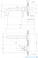 Omnires Y bateria umywalkowa element natynkowy biały mat Y1215HROWM