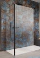 Radaway Modo New Black IV kabina Walk-in 140x85 czarny mat/szkło przejrzyste 389644-54-01/389085-54-01