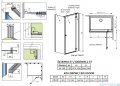 Radaway Essenza 8 Gold Kdj kabina 80x110cm prawa złoty połysk/szkło przejrzyste 10480512-01-01R/10470237-09-01R/10113110-01-01