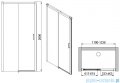 Sanplast Exa Line D2/EXA LINE drzwi przesuwne 110-120x200 cm czarny matowy 600-540-2520-59-401