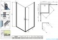 Radaway Eos KDD kabina prysznicowa 100x100 szkło intimato 37223-01-12N