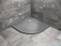 Radaway Doros A Stone brodzik półokrągły 90x90cm antracyt SDRA9090-01-64S