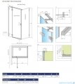 Radaway Essenza Pro White Kdj kabina 110x120cm lewa szkło przejrzyste 10097110-04-01L/10098120-01-01