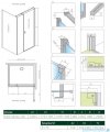 Radaway Nes 8 Kds I kabina 120x75cm prawa przejrzyste 10073120-01-01R/10073112-01-01/10089075-01-01