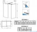 Radaway Modo New Black III kabina Walk-in 130x80x200 szkło przejrzyste 389134-54-01/389084-54-01/389000-54